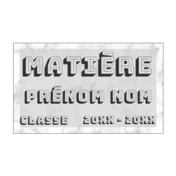 etiquette cahier ecole gris 