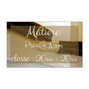 etiquette cahier ecole crayon noir 