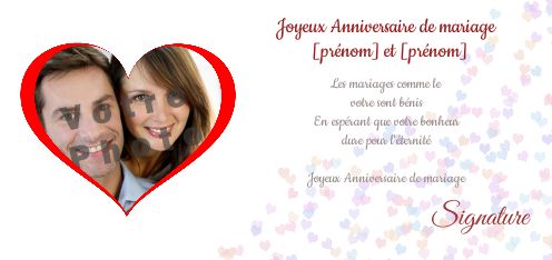 Mariage Noce avec photo à imprimer