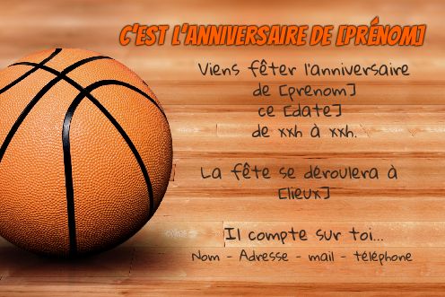 Carte Invitation Anniversaire Enfant Sport Gratuit A Imprimer Carte 75