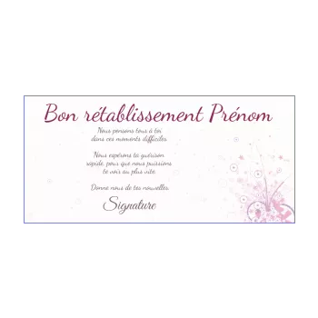 carte retablissement abstrait mauve rose 