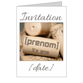 Carte Invitation Anniversaire Bouteille Champagne Vin Avec Photo A Imprimer Carte 41