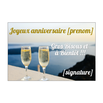 Joyeux Anniversaire Femme Champagne