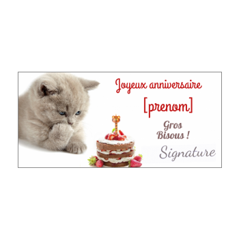 Carte Invitation Anniversaire Chat Blanc Animaux Gratuit A Imprimer Carte 31