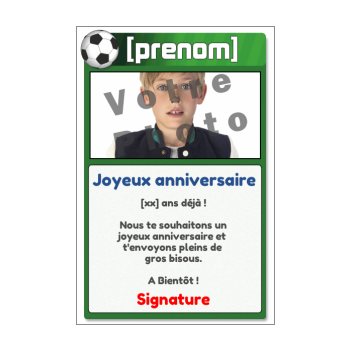 Carte Joyeux Anniversaire Football Enfant Sport Gratuit A Imprimer Carte 238