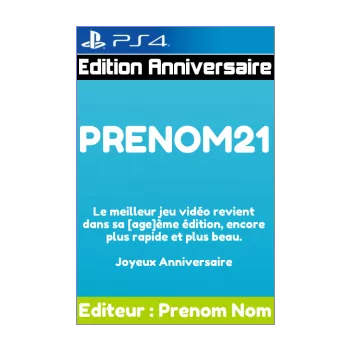 carte joyeux anniversaire jeux video journal magazine football bleu jeu video sport 