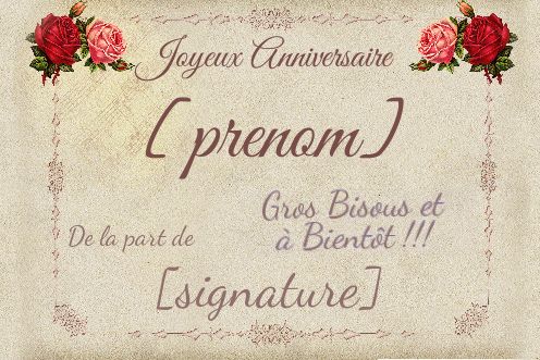 Cadeau amour  Bouteille personnalisée I love you bisous signature