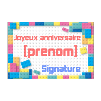 Carte Anniversaire Lego A Imprimer