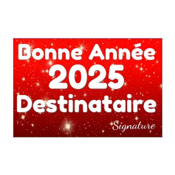 carte voeux meilleur nouvel an etoile rouge 