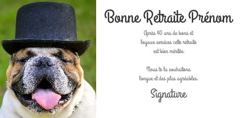 Carte Felicitation Voeux Retraite Humour gratuit à imprimer