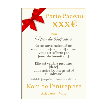 Carte Cadeau Personnalisee A Imprimer Gratuit