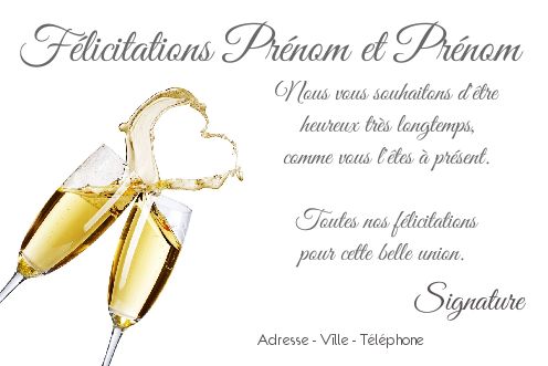 Carte Felicitation Mariage Champagne Coeur Blanc Gratuit A Imprimer Carte 26
