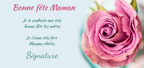 Carte Maman Fete Fleur Rose Bleu Gratuit A Imprimer Carte 2311