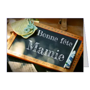 Carte Grand Mere Fete Ardoise à imprimer
