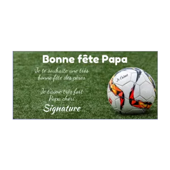 carte papa fete football sport vert 