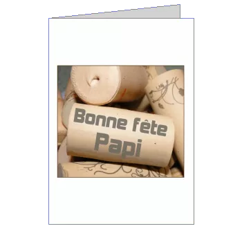 Carte Grand Pere Fete Marron à imprimer