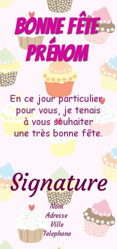 Carte Voeux Fete Gateau Mauve gratuit à imprimer