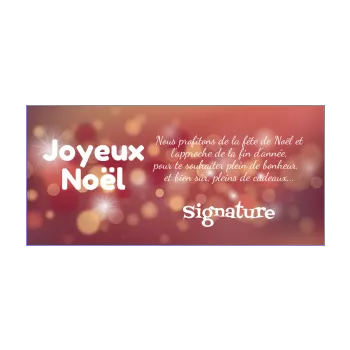 carte joyeux voeux noel etoile orange 