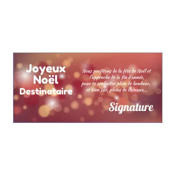 carte joyeux voeux noel etoile orange 
