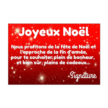 Carte de vœux pour Noël 2020 à imprimer gratuit