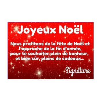 carte joyeux voeux noel etoile rouge 