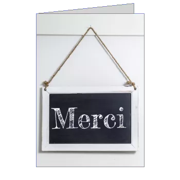 Carte Remerciement Naissance Ardoise Bebe avec photo à imprimer