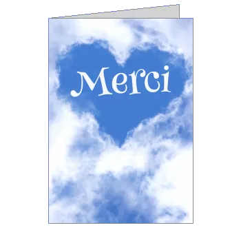 Carte Remerciement Naissance Coeur Bebe à imprimer