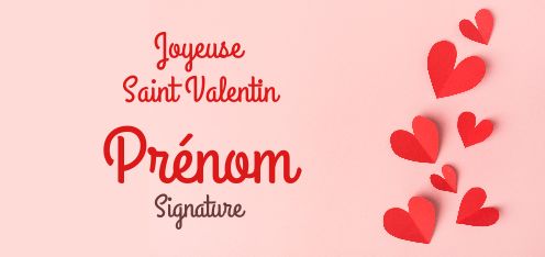 Carte Voeux Saint Valentin Coeur Rose Gratuit A Imprimer Carte 2930