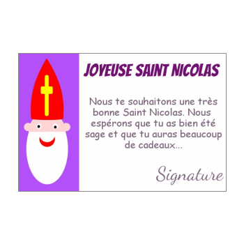 Cartes De Vœux Pour Saint Nicolas à Imprimer Gratuit