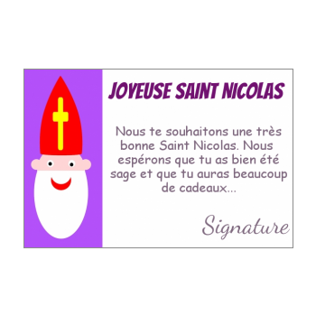 Carte Joyeux Voeux Saint Nicolas Mauve Gratuit A Imprimer Carte 2548