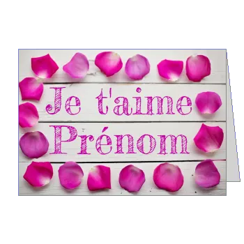 Carte Voeux Saint Valentin Bois à imprimer