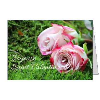 Carte Voeux Saint Valentin Jardin à imprimer