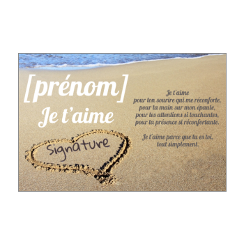 Carte De Sentiments Et Amour A Imprimer Gratuit