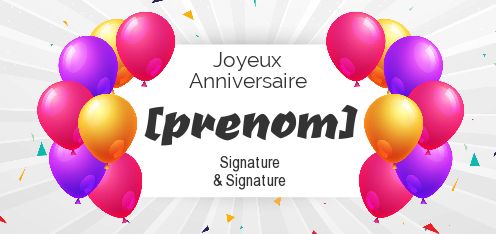 Carte Joyeux Anniversaire Ballon Jaune gratuit à imprimer