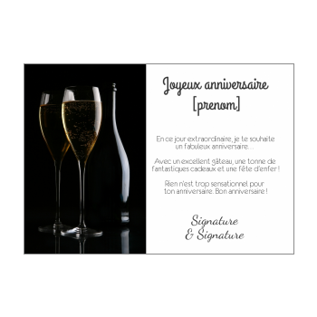 Carte Joyeux Anniversaire Champagne Mer Gratuit A Imprimer Carte 2242
