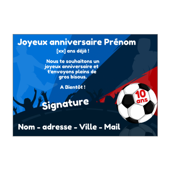 Carte Joyeux Anniversaire Football Enfant Sport Gratuit A Imprimer Carte 238