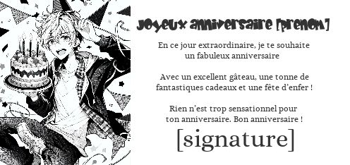Carte Joyeux Anniversaire Manga Blanc gratuit à imprimer