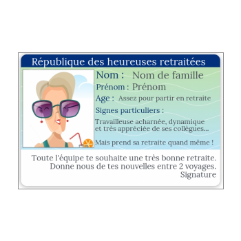 Carte Invitation Retraite Carte Identite Humour Gratuit A Imprimer Carte 3263