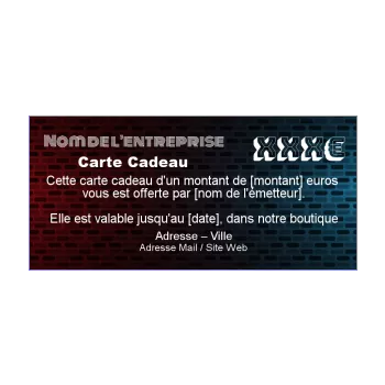 carte cadeau bleu rouge 