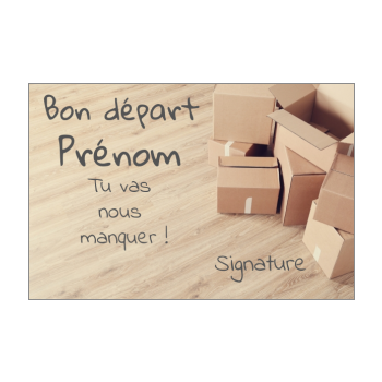 Carte A Imprimer Depart Collegue