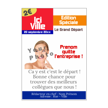 Carte Humour Journal Bon Depart Au Avec Photo A Imprimer Carte 37