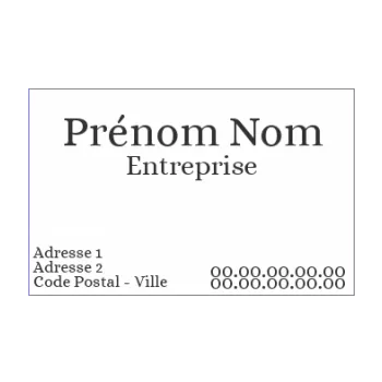 carte visite blanc 