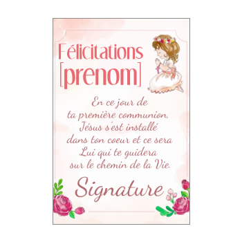 Invitation Faire Part Confirmation Fleur Rose Gratuit A Imprimer Carte 3070