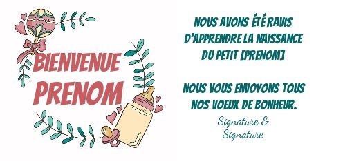 Carte Felicitation Naissance Bebe Biberon gratuit à imprimer