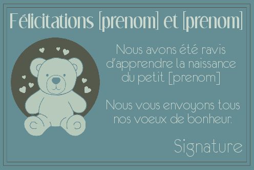 Carte Felicitation Naissance Jouet Bebe gratuit à imprimer