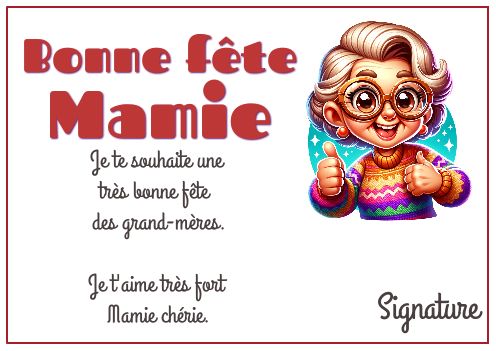 Carte Grand Mere Fete Humour virtuelle gratuit