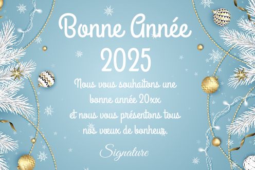 Carte Voeux Meilleur Nouvel An gratuit à imprimer