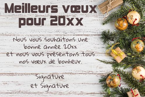 Carte Voeux Meilleur Nouvel An gratuit à imprimer