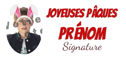 Carte Voeux Fete Humour Paques avec photo à imprimer