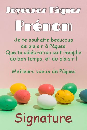 Carte Voeux Fete Paques Pastel gratuit à imprimer